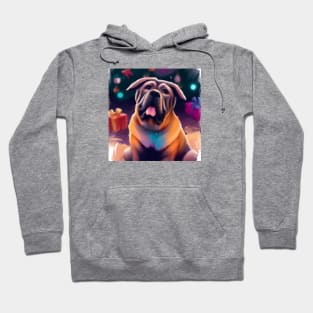 Cute Mastiff Drawing Hoodie